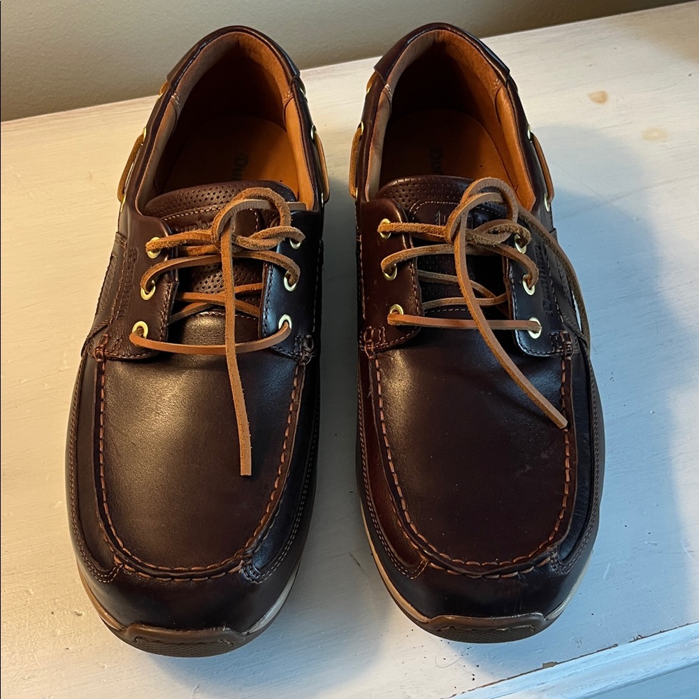 Brown Leather Boat Shoes never worn